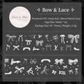 Elegant white lace bow waterproof PET tape roll for journaling and scrapbooking - Bow Knot Lace