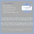 Decorative Ice Grid Sparkle PET frosted glitter tape for journaling, 2cm width and 2m length - Ice Grid Sparkle / Single Roll (2cmx2m)