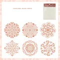 Set of 6 mandala hollow painting stencils for DIY art journaling and drawing projects - Ancient Pattern (ai-6 Pieces/Pack)