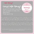 Colorful dot pattern PET washi tape with glitter frosting finish for journaling - Dotto Stardust / Single Roll (2cmx2m)