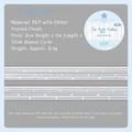 Stellar Weave PET decorative tape with frosted glitter finish for journaling and DIY - Misty Weave / Single Roll (2cmx2m)