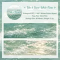 Sea wave pattern PET decorative tape for journaling Tide & Foam theme - Green Tide Foam