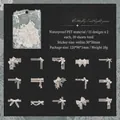 Waterproof PET bow and lace stickers, 30 pieces set for journaling and DIY crafts - Butterfly Knot Chiffon / 30 Sheets