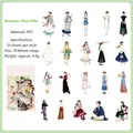 Autocollants en PET imperméables avec illustrations de mode chinoise moderne - Charme National / Paquet de 20