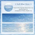 Soft Blue Glow sparkling sea water pattern waterproof PET tape for DIY journaling - Soft Blue Glow
