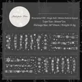 Ruban décoratif flocon de neige en PET imperméable pour journal 50mm x 2m - Bordure en Velours de Neige