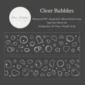 Ruban décoratif PET étanche avec motif de bulles blanches pour journaux, 50mm x 2m - Bulle Blanche Claire