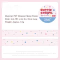 Cute PET decorative tape with pink stripes and colorful dots pattern for DIY journaling - Frosting Stripes