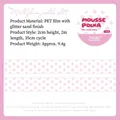Pink milk foam polka dot PET decorative tape strips for scrapbooking 1 roll - Milk Foam Polka Dots