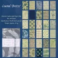 60 hojas de papel para scrapbooking Coastal Breeze con 30 patrones florales únicos - Coastal Breeze / 60 Tarjetas