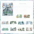 Winter forest theme waterproof PET stickers for journaling, scrapbooking, and DIY crafts - Pack of 20 / Winter Snow Pine Garden