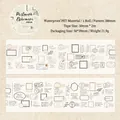 Vintage postmark PET decorative tape for scrapbooking and journaling - Postmark Ephemera / 50mm*2m