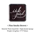 Water-based ink pad in pine smoke brown for scrapbooking and DIY stamping crafts - Pine Smoke Brown