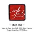 Professional rouge red high density water-based craft ink pad for DIY rubber stamps, 77mm - Rouge Red