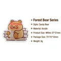Cute forest bear acrylic clip for memos and notes in candy bear style candy design - Candy Bear