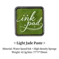 Pale green water-based ink pad for DIY rubber stamps and scrapbooking art - Light Teal