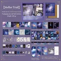 Galaxy theme stationery journal gift box set including stickers and A6 notebook - Stellar Trail Postman