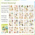 Waterproof PET stickers for journaling featuring garden lifestyle illustrations - Pack of 20 / Quiet Bloom