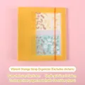 Vibrant orange A6 storage binder album with 25 inner pages for stickers and photos - Vibrant Orange