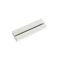 Minimalist white wooden card holder base for desktop photo display and memo clips - White