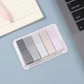 Macaron PET transparent sticky notes in soft Morandi colors for indexing and notes. - Morandi Color