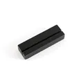 Minimalist black rectangular wooden base card holder for photos and desktop memos - Black