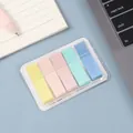 Set of macaron colored PET transparent index tabs and sticky notes for office and study - Macaron Color