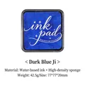 Professional high-density water-based ink pad in deep blue color for DIY stamps - Dark Blue Princess