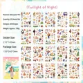 Twilight of Night waterproof PET sticker book set for journaling and creative DIY decor - Pack of 20 / Night Glow