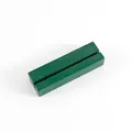 Minimalist rectangular dark green wooden card holder base for photos and notes - Green