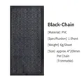 Einzelblatt schwarze wasserfeste PVC-Kettenaufkleber für Scrapbooking und Guka-Dekoration - Kettenstil / Schwarz