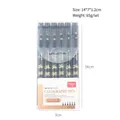 Set of 6 professional black calligraphy pens with assorted nib sizes for drawing and writing - Set of 6