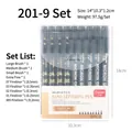 Professional 9-piece hand lettering pen set with assorted tip sizes - 9 Pieces Set