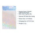 Colorful dream holographic PET stickers pack in rain fog blue sky style for journaling - 6 Sheets / Rain Fog Blue Sky