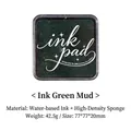 Vintage dark green water-based ink pad with high-density sponge for DIY scrapbooking - Inky Green