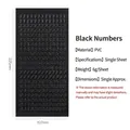 Schwarze PVC wasserfeste Nummernaufkleber für Scrapbooking und Gooka Dekor - Zahlen-Stil / Schwarz