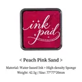 High-density magenta water-based ink pad for DIY craft stamps and scrapbooking - Peach Sand