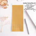 Goldene Schmetterling-PVC-Sticker mit Heißfolienprägung für Scrapbooking und DIY - Gold Schmetterling Stil / Gold