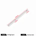 100mm polished stainless steel cylindrical rod pendant with single hole for DIY jewelry - Cylindrical Rod / 4.9mm Thickness 100mm Length / Steel