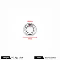 7mm gepolijste roestvrijstalen ronde springsluiting voor het maken van DIY sieraden - Ronde veerringsluiting / 1.8x7mm / Staalkleur