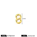 11mm gold polished stainless steel S-shaped spring clasp connector for DIY jewelry - 11mm Double Head S-Hook / Gold