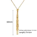 Adjustable gold stainless steel mesh pocket necklace chain for DIY crystal jewelry - Large / 18K Gold