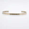 Eleganter Armreif aus roségoldenem Edelstahl mit der Gravur Hula from the Heart - Hula aus dem Herzen