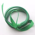 Eleganti braccialetti jelly in silicone verde a 3 strati con nastro verde - Verde