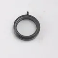 Close-up of black circular stainless steel glass locket pendant for religious items - Medium (6*30mm) / Black