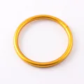 Stylish matte yellow silicone ring bracelet for women, minimalist summer fashion accessory - Antique Gold