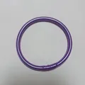 Sparkling purple silicone jelly bangle bracelet for women in minimalist style - Purple