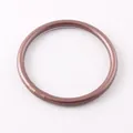 Fashionable matte finish silicone bangle bracelet in rose gold tone for women's summer style - Coffee
