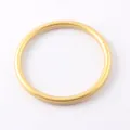 Minimalist matte gold silicone bangle bracelet for women in summer fashion style - Light gold