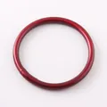 Modern matte red silicone bracelet for women, stylish minimalist summer accessory - Burgundy